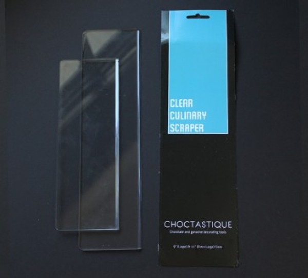 Clear Cake Scraper Set - Large and XL